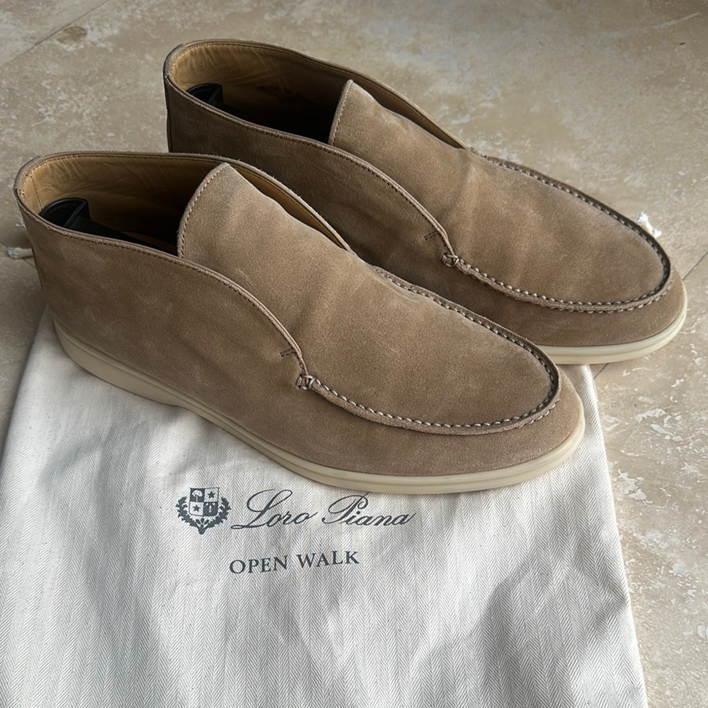Loro Piana Tan Chukka Boots Luxurious Suede